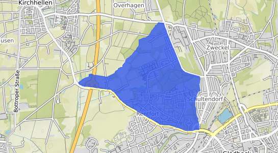 Bodenrichtwertkarte Gladbeck Rentfort Nord